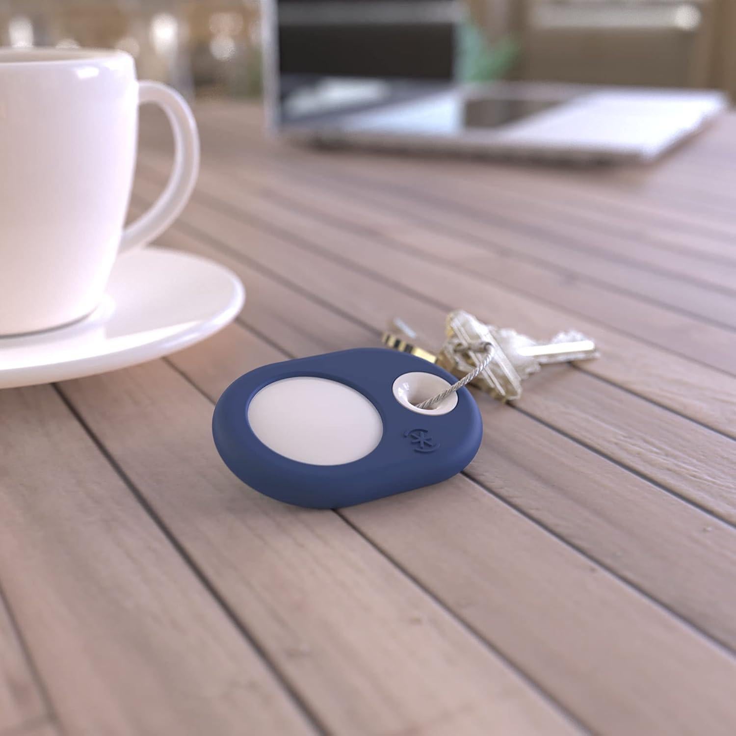 Soporte para AirTag Speck Presidio SiliRing Azul Costero/Blanco