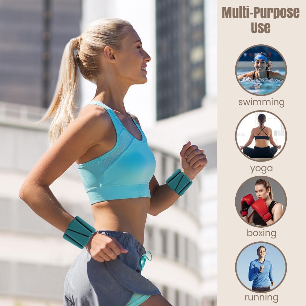 Inspack Pesas Ajustables para Muñeca y Tobillo 0.91 kg