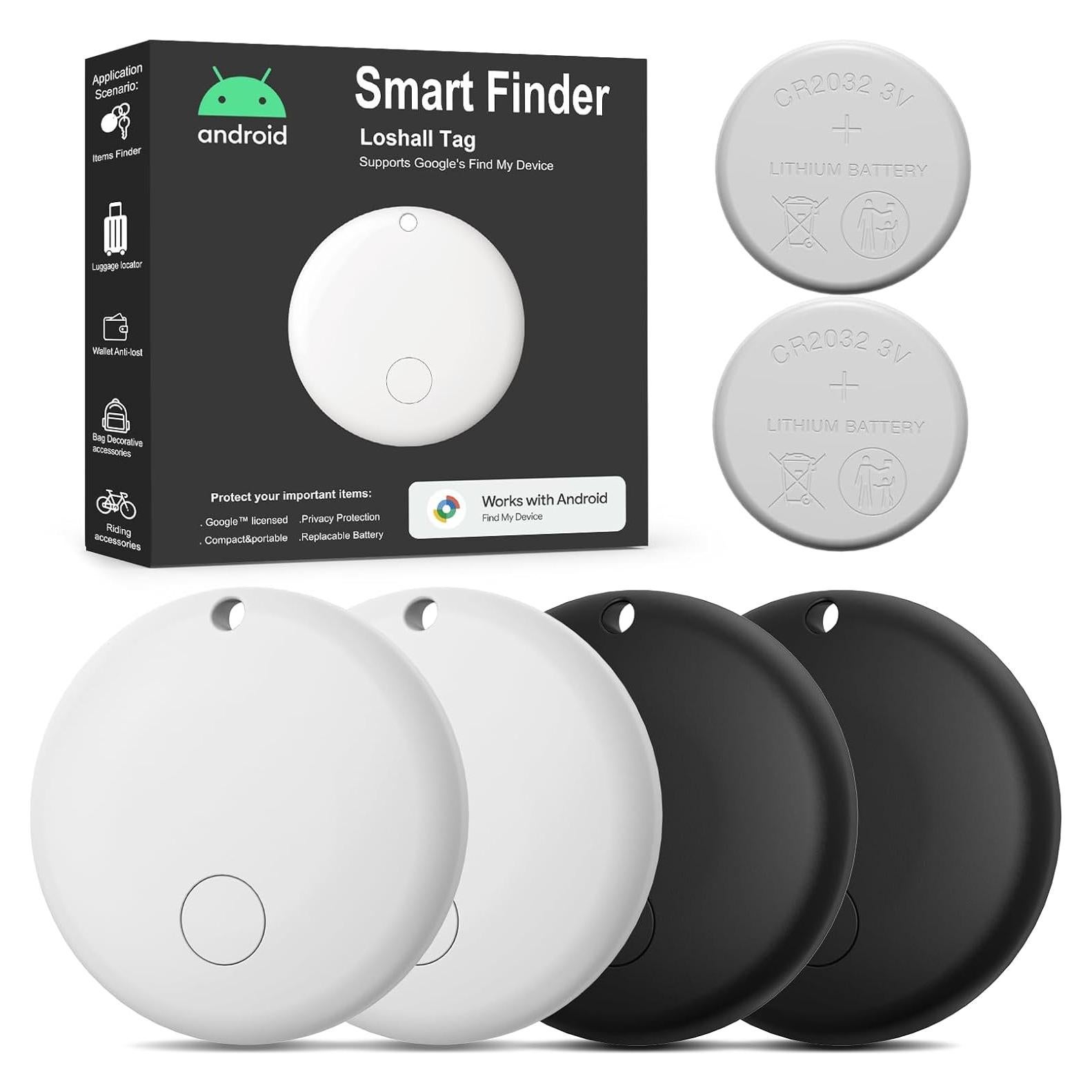 Etiquetas de Rastreo Bluetooth Beyamis Android Paquete de 4