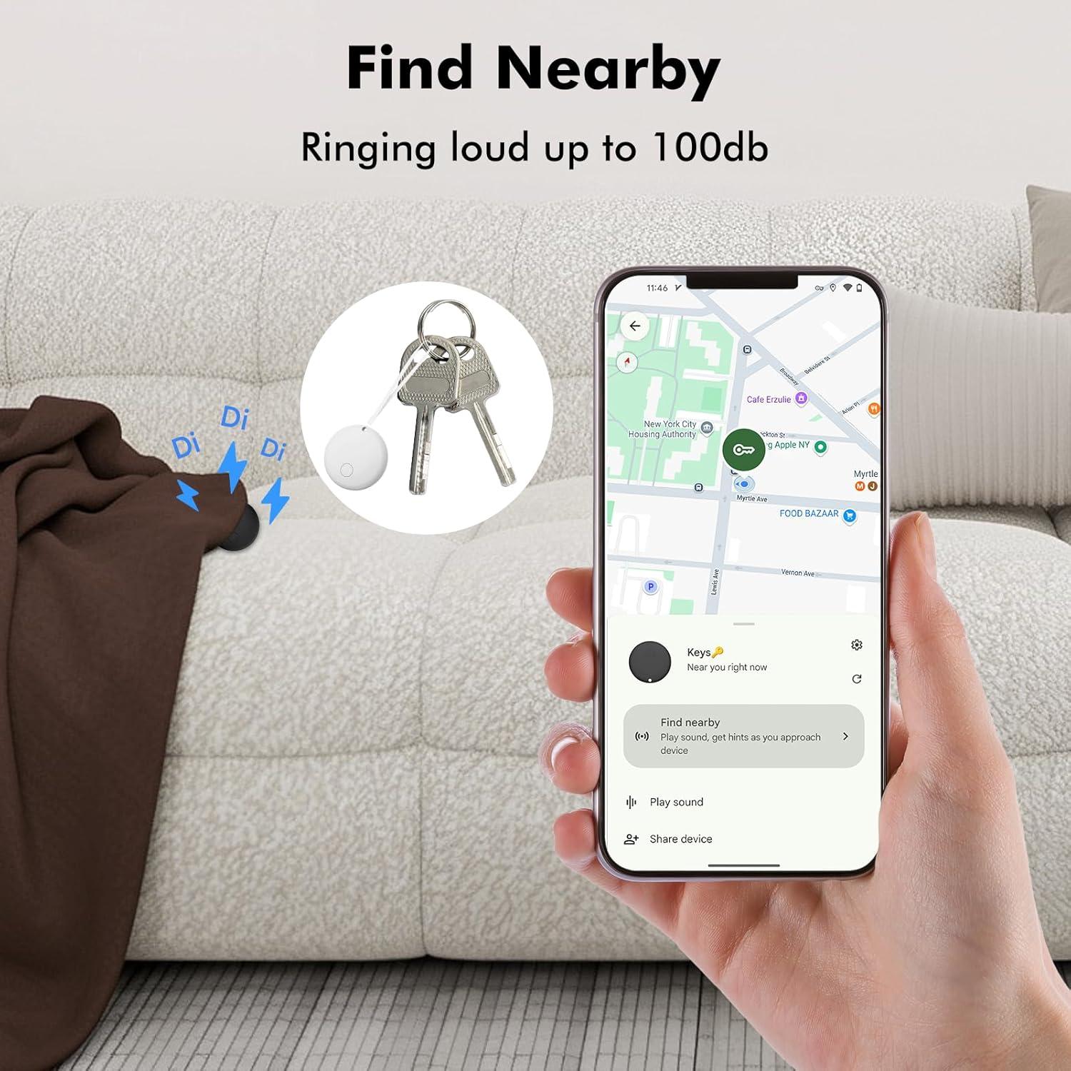 Etiquetas de Rastreo Bluetooth Beyamis Android Paquete de 4