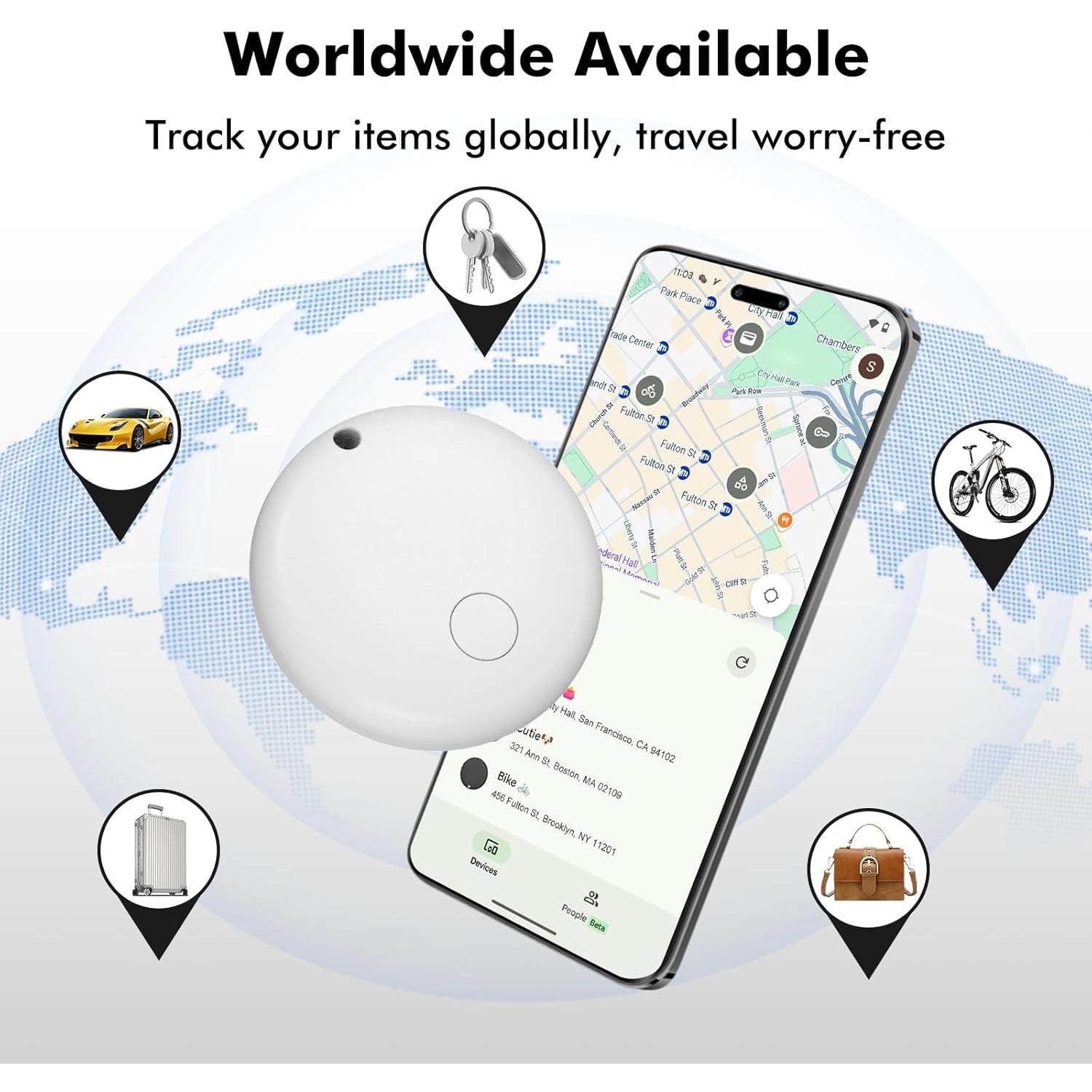 Etiquetas de Rastreo Bluetooth Beyamis Android Paquete de 4