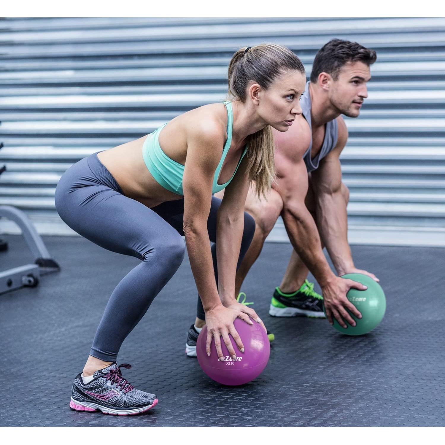 Bola de Tonificación A2ZCARE 18 cm 3.63 kg PVC Púrpura