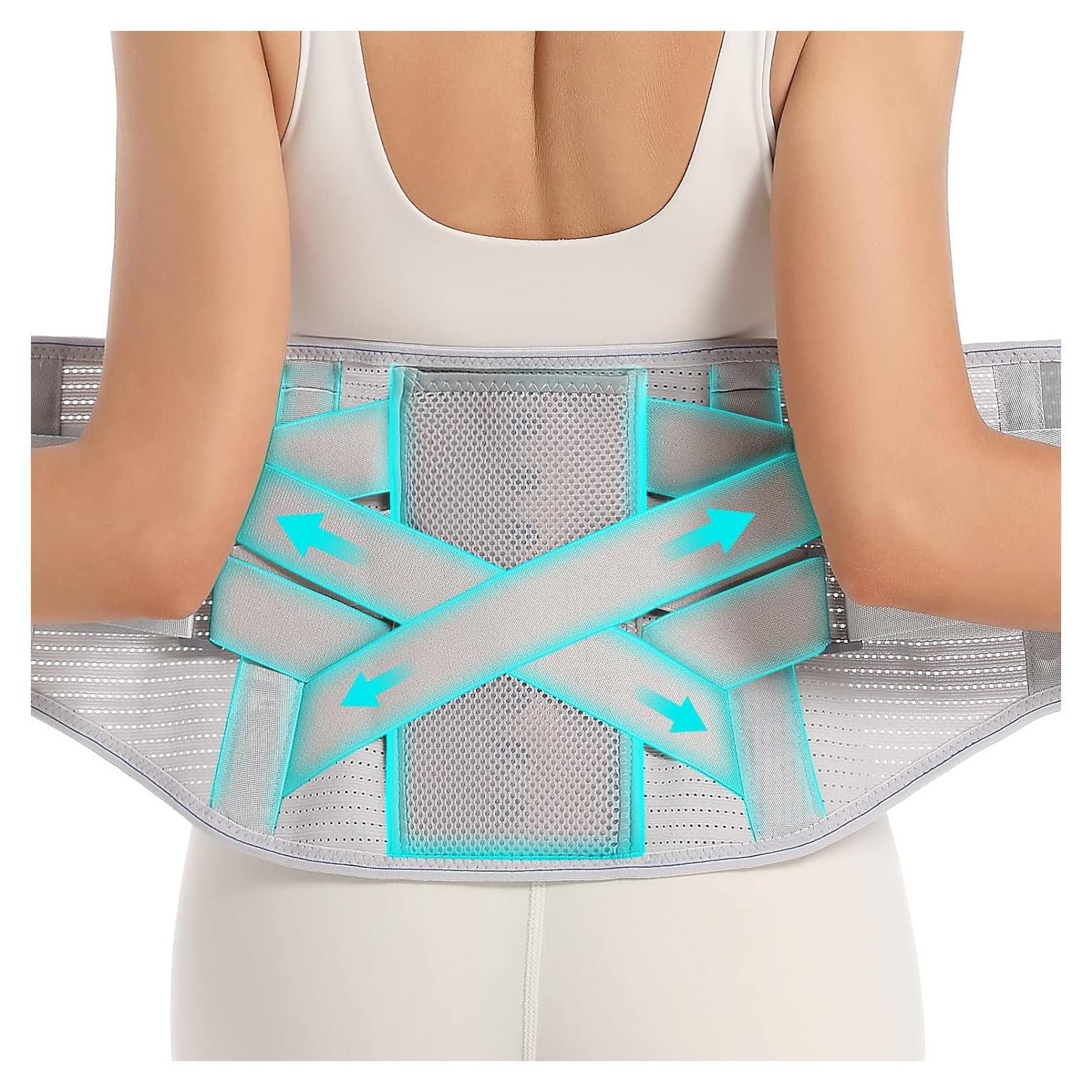 Faja de Soporte para Espalda Baja EGjoey - Mediana Gris