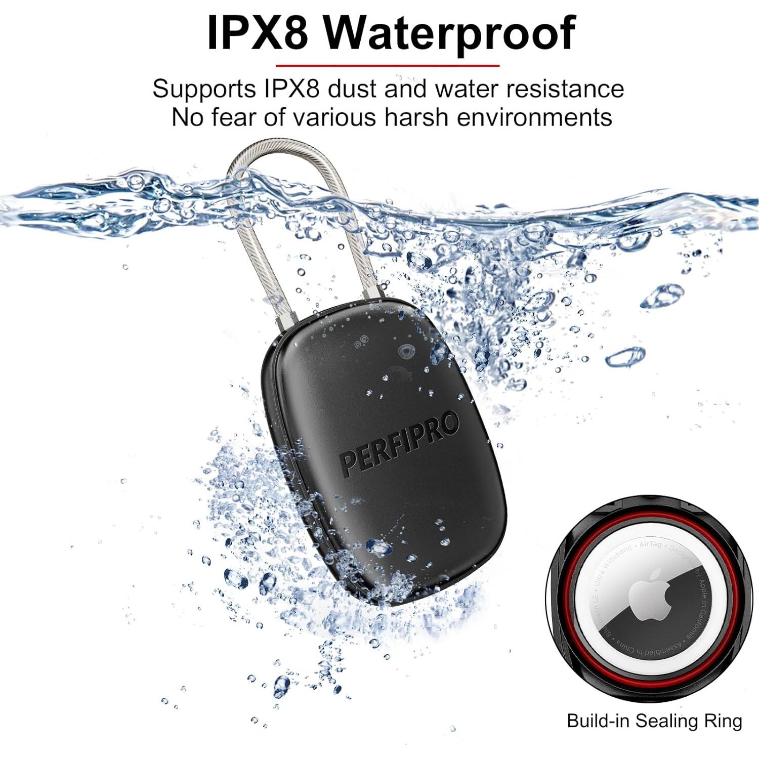 Soporte Impermeable para AirTag PerfiPro - Paquete de 4 Fundas