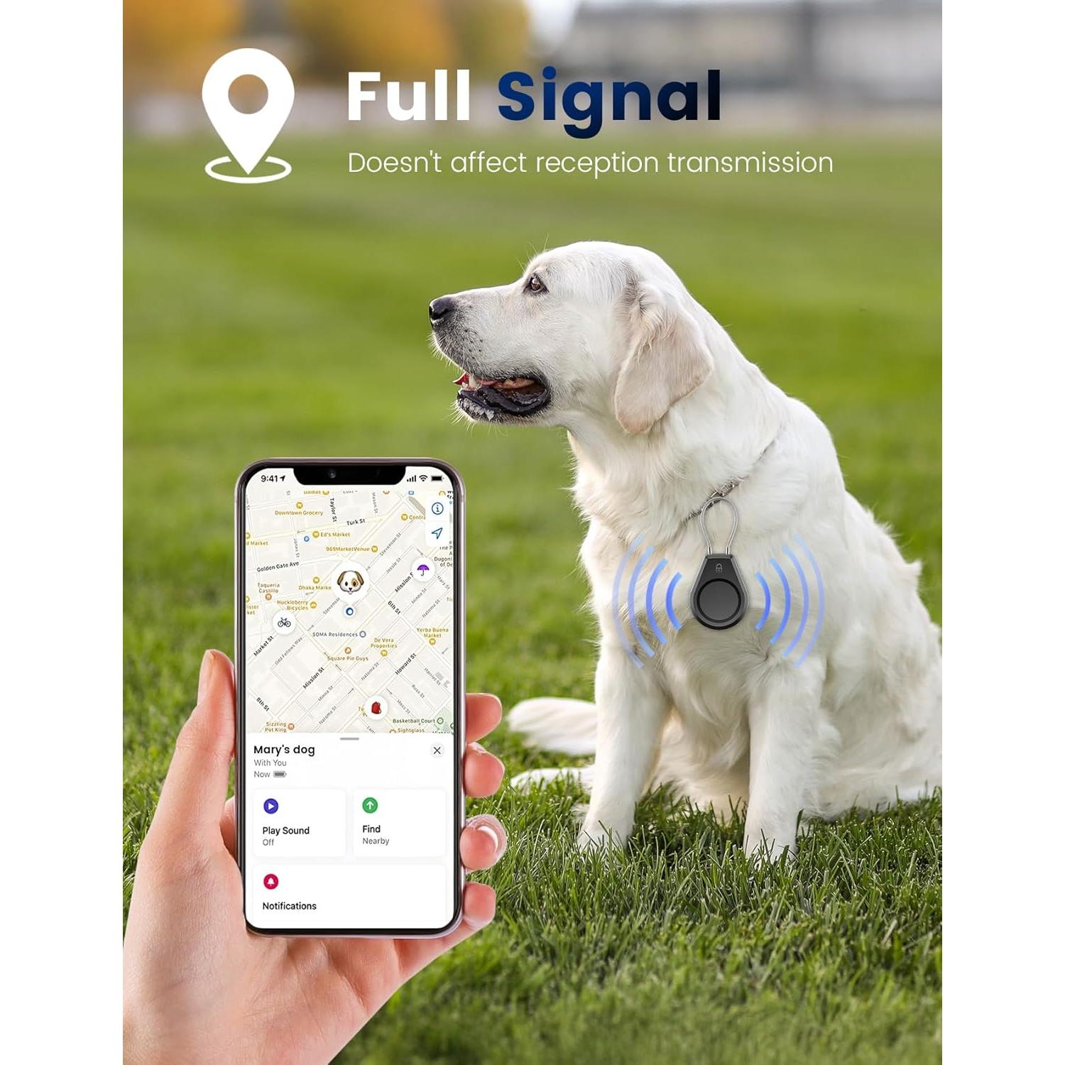 Soportes Antirrobo para AirTag ONZEGATE - 4 Unidades Negros