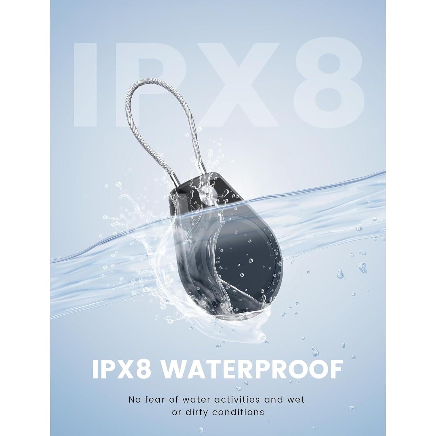 Soportes Antirrobo para AirTag ONZEGATE - 4 Unidades Negros