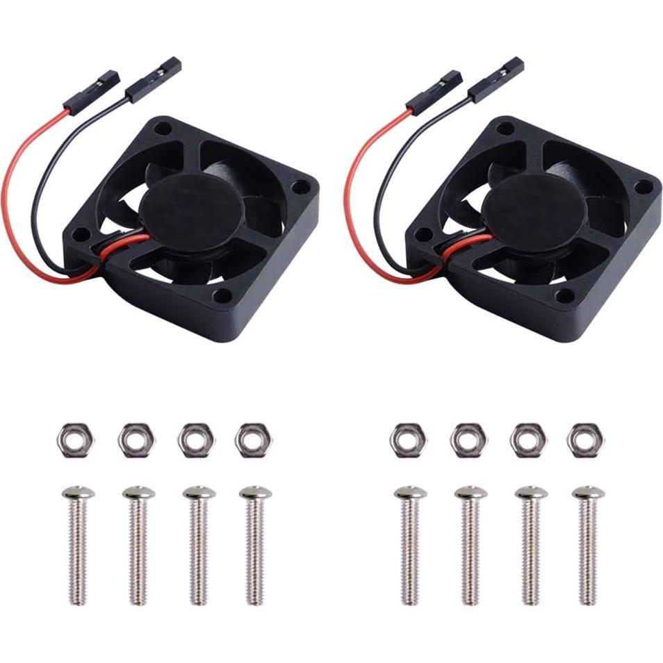 Ventilador Silencioso GeeekPi para Raspberry Pi 4 y 3 - 2 Pcs