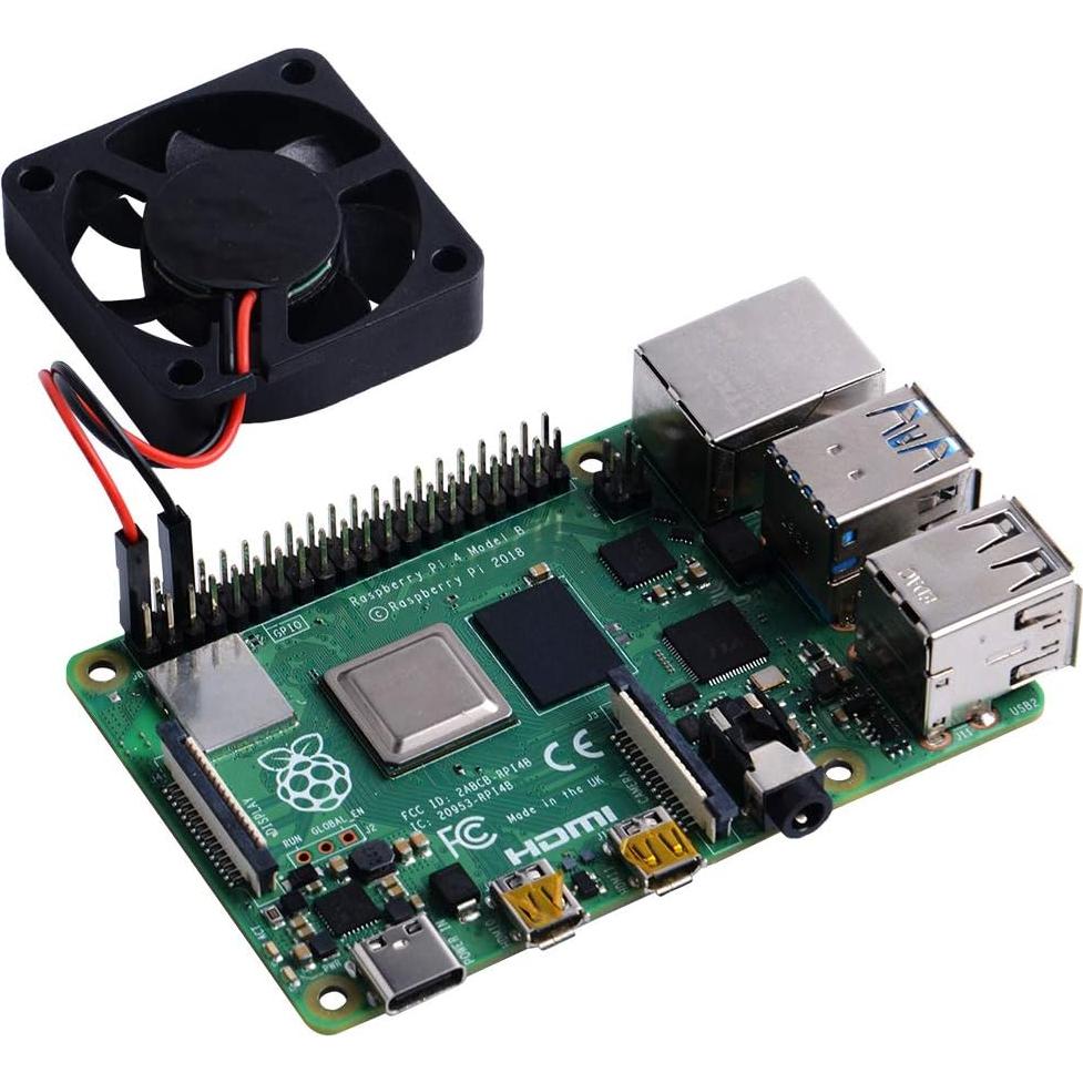 Ventilador Silencioso GeeekPi para Raspberry Pi 4 y 3 - 2 Pcs