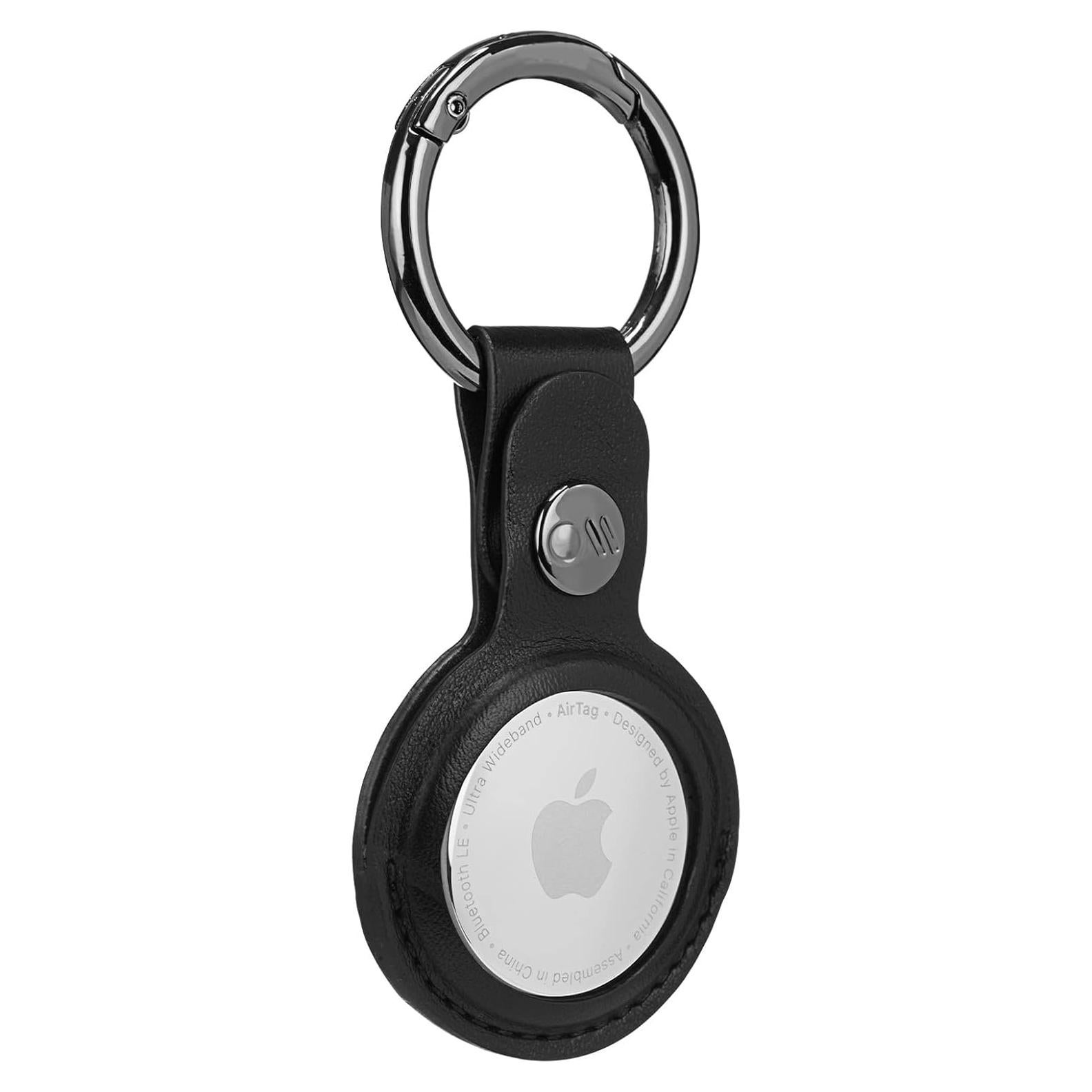 Funda para llavero AirTag Case-Mate - Cuero vegano Negro