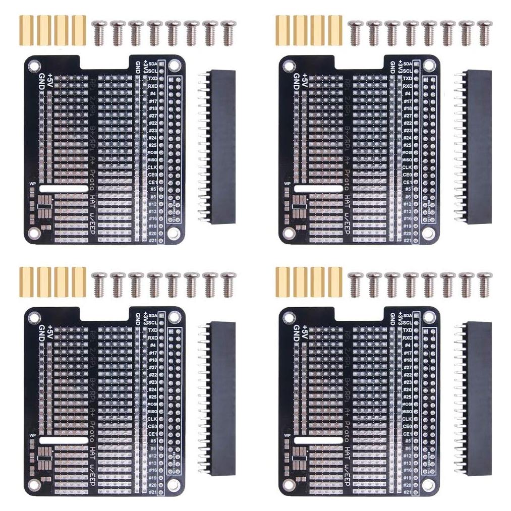 Placa PCB Shield GeeekPi para Raspberry Pi 4/3/2 - Negro