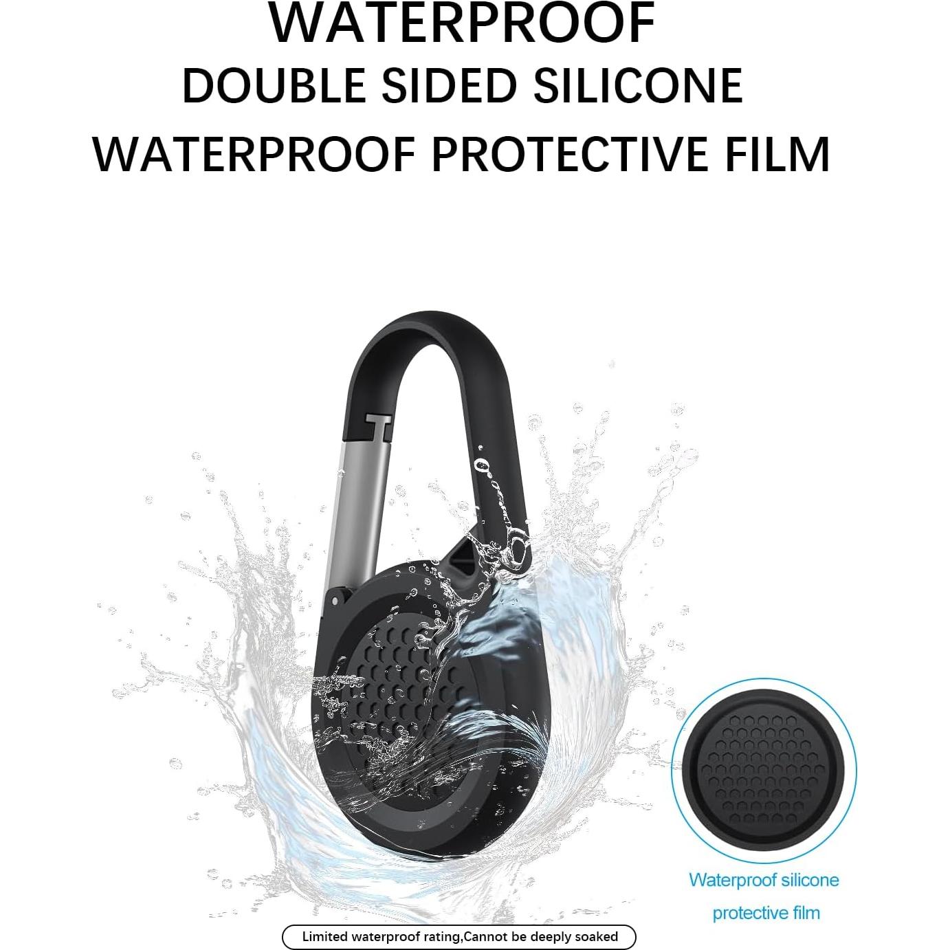 Soporte Airtag SCALLOP con Mosquetón - Funda Impermeable 2 Pz