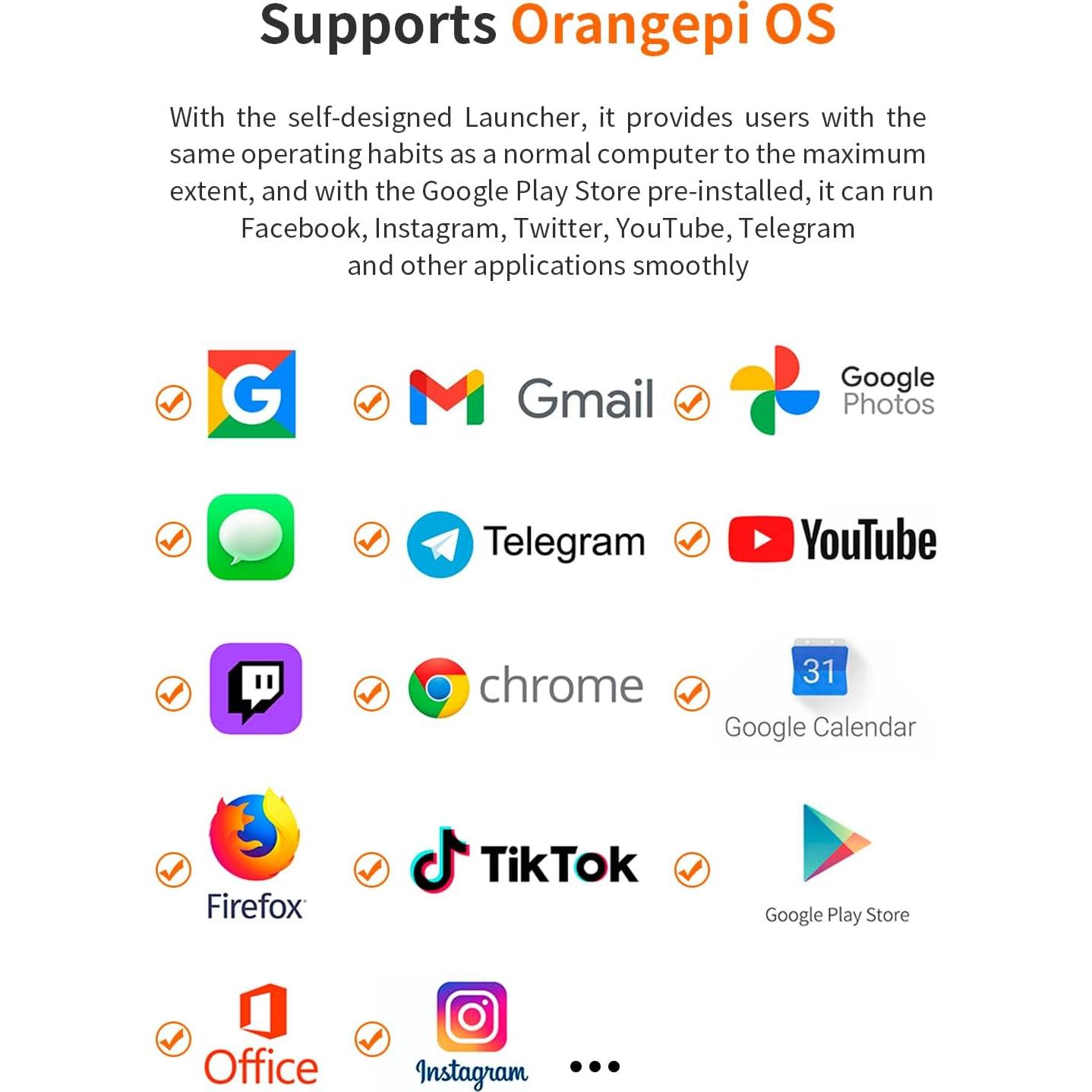 Ordenador de Placa Única Orange Pi 5 Pro 16GB LPDDR5 8 Núcleos