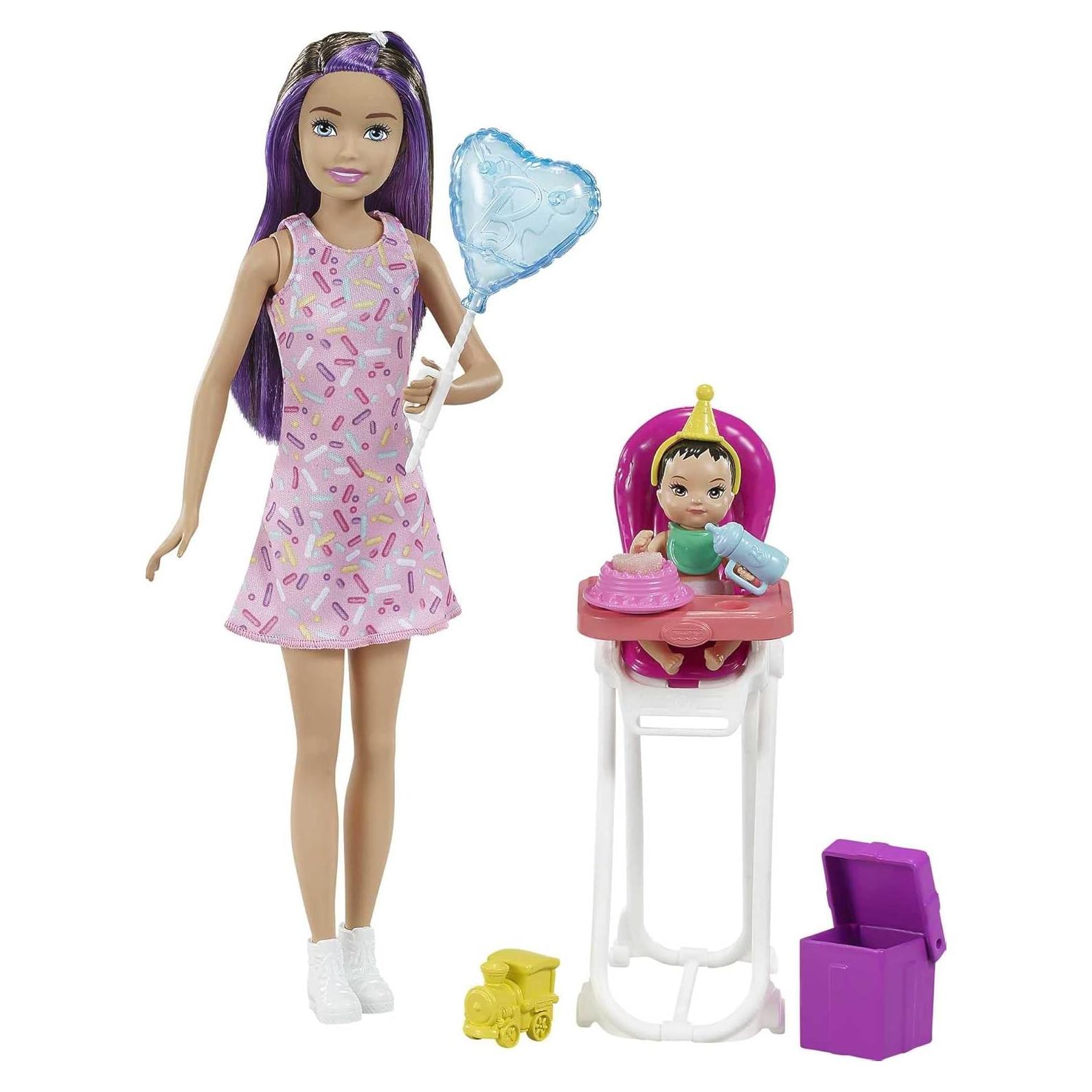 Conjunto de Juego Barbie Skipper Cuidado de Niños Inc. Fiesta