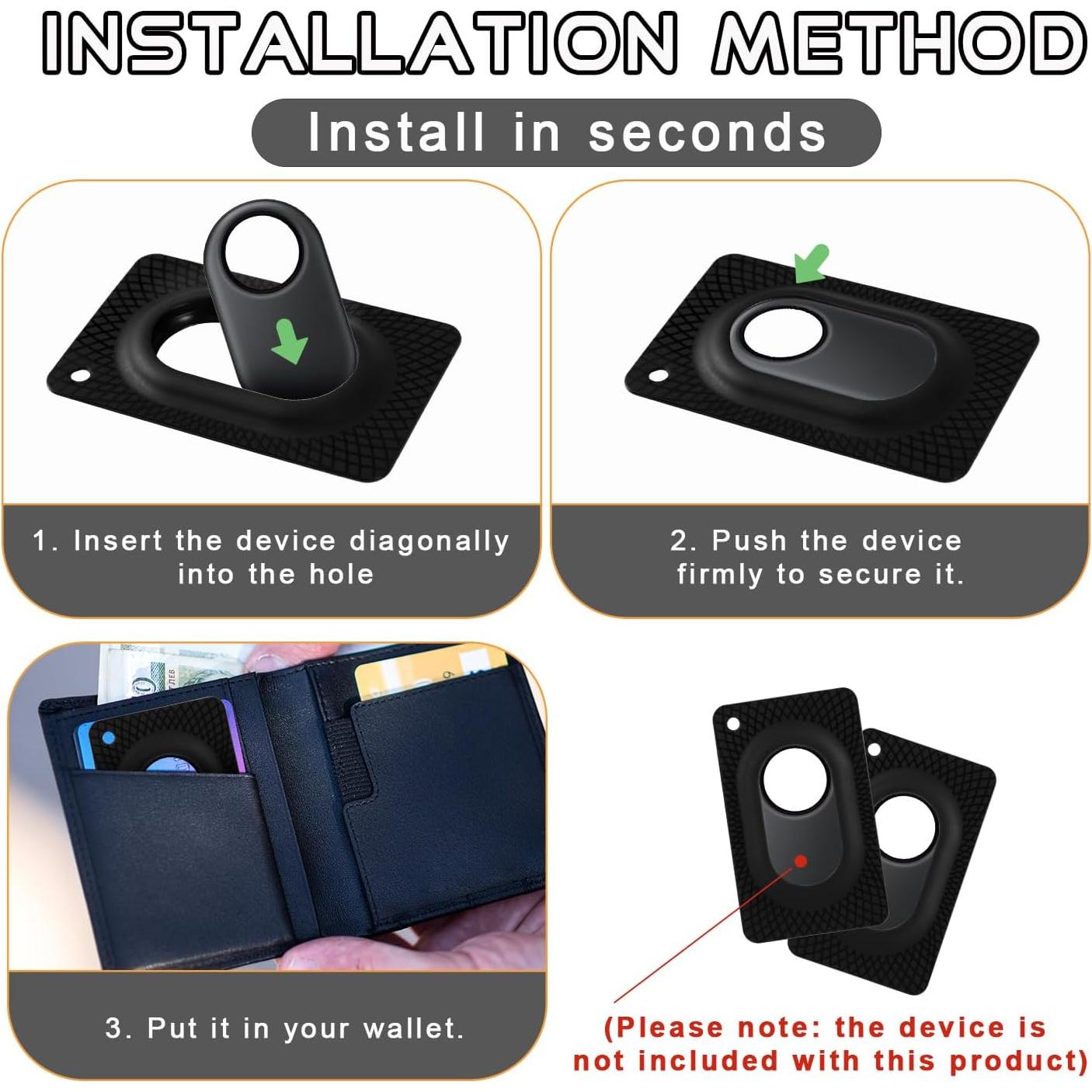 Funda Protectora para Samsung Smart Tag 2 - 2 Piezas TPU Negro