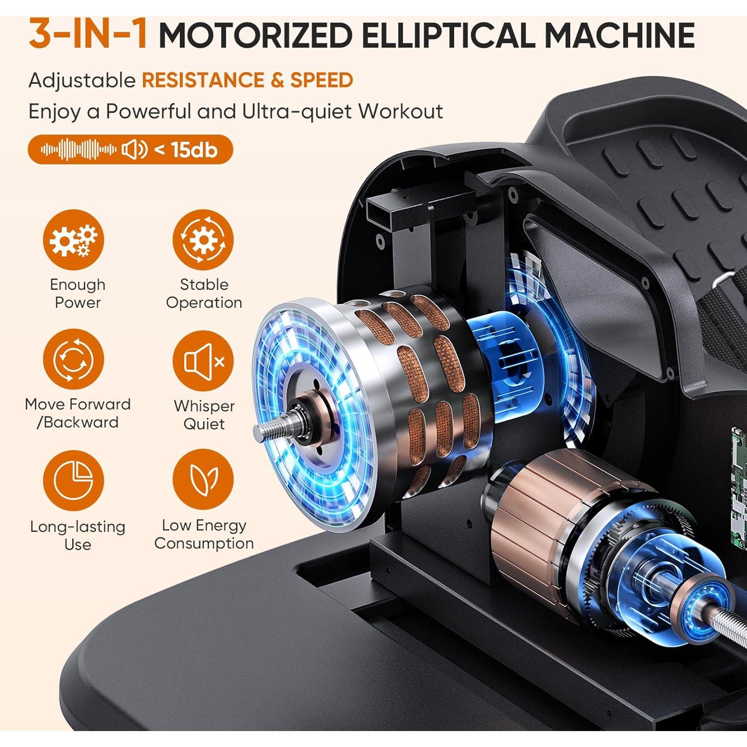 Máquina Elíptica Dripex Bajo Escritorio 10 Niveles Ajustables