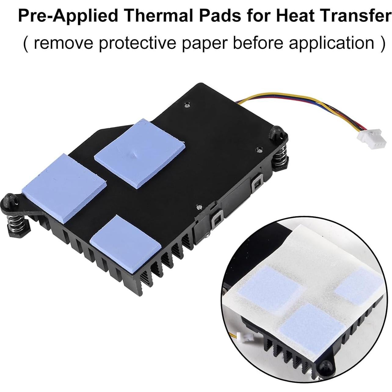 Ventilador Activo Refrigerador DORHEA para Raspberry Pi 5 - Negro