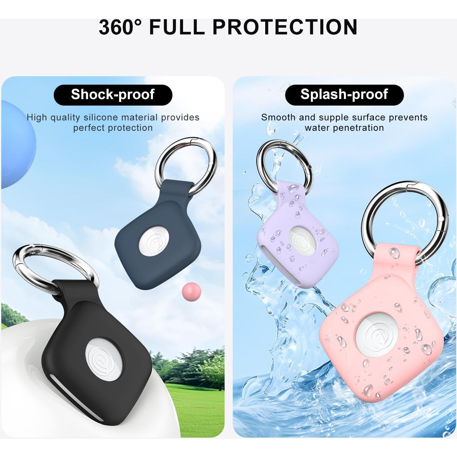 Funda de Silicona R-fun para Tile Mate 2022 y Life360 2024 - 4 Pack