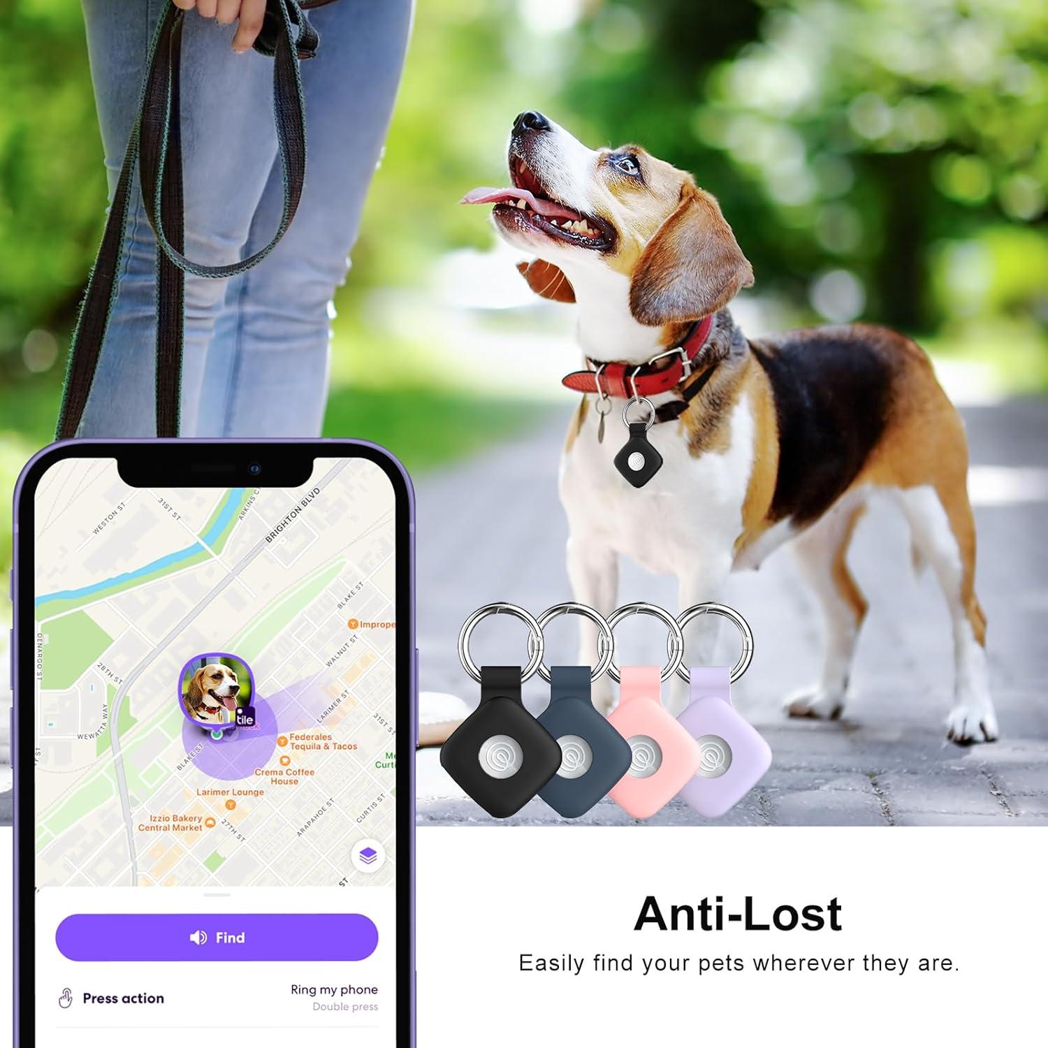Funda de Silicona R-fun para Tile Mate 2022 y Life360 2024 - 4 Pack