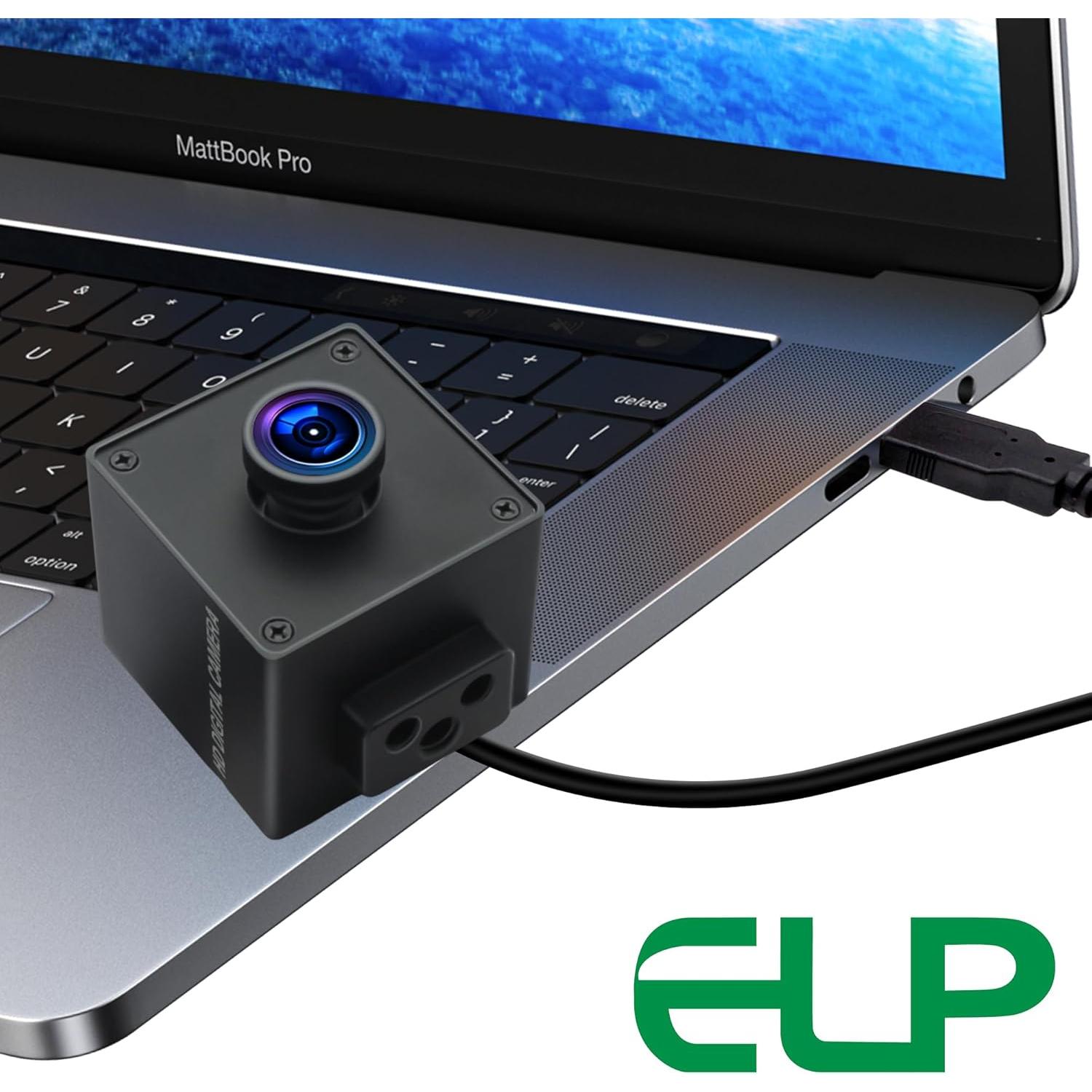 Cámara Web ELP 1080P 90fps USB con Obturador Global 110°
