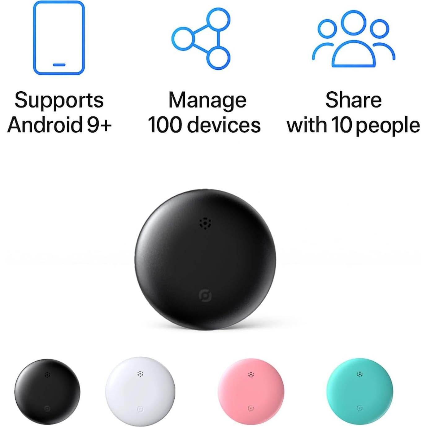 Etiqueta de Rastreo Inteligente XJQX para Android - Negro