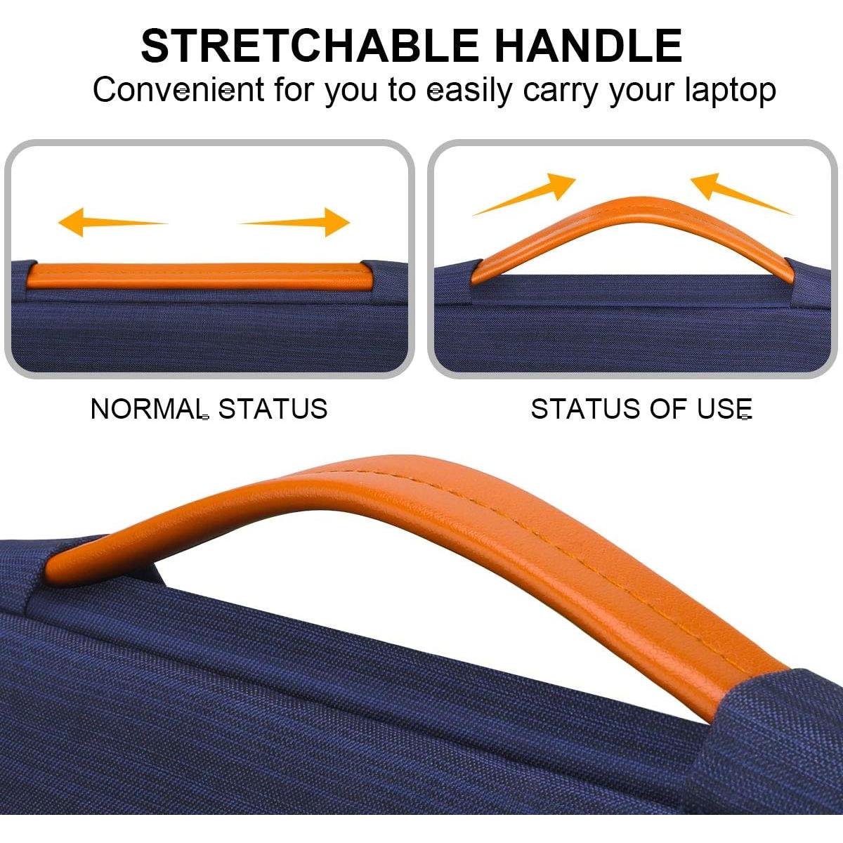 Funda Portátil Lacdo 15.6" Azul con Bolsillos y Protección