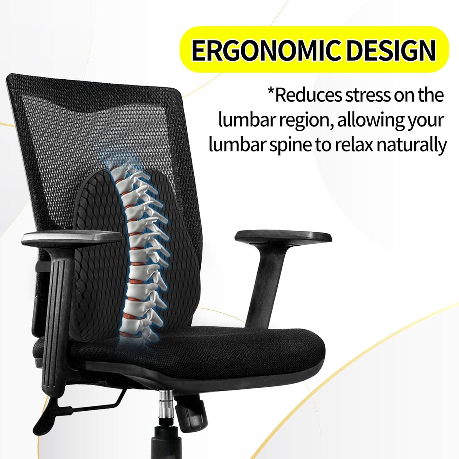 Almohada Lumbar LALOSHI Espuma Viscoelástica Transpirable