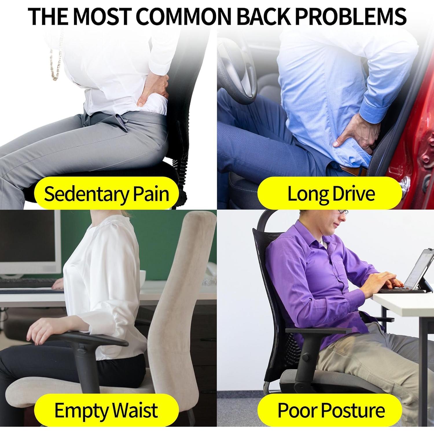 Almohada Lumbar LALOSHI Espuma Viscoelástica Transpirable