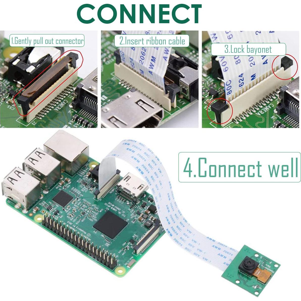 Módulo de Cámara Raspberry Pi 5MP 1080P Enfoque Fijo