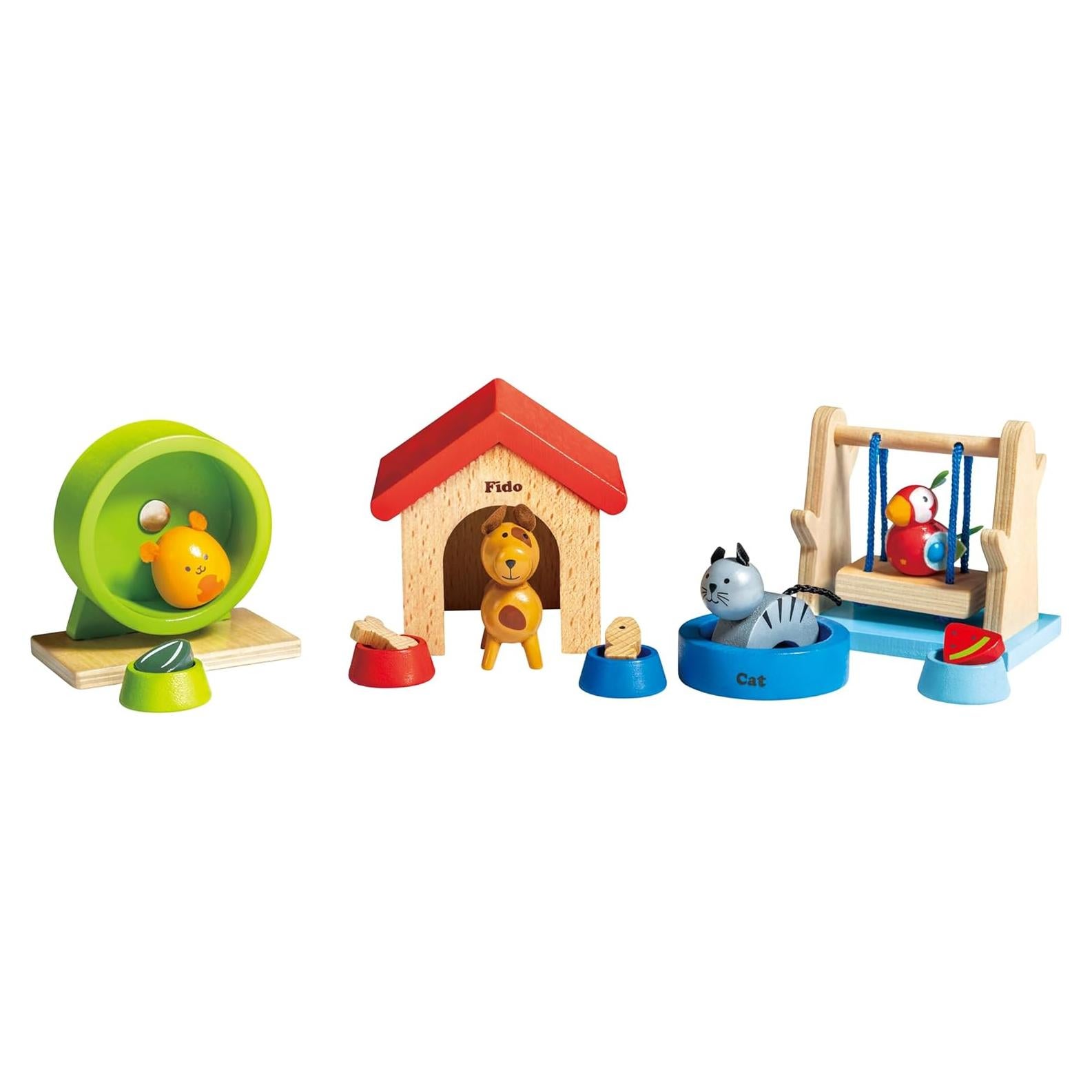 Conjunto de Mascotas de Madera Hape Family Pets 2