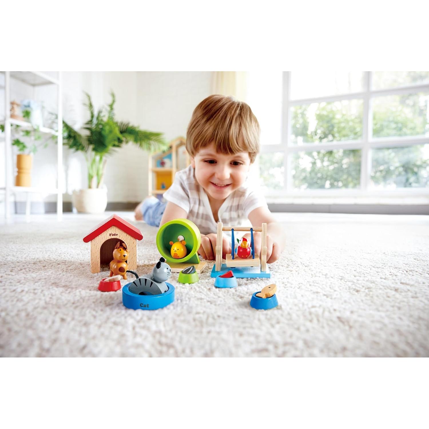 Conjunto de Mascotas de Madera Hape Family Pets 2