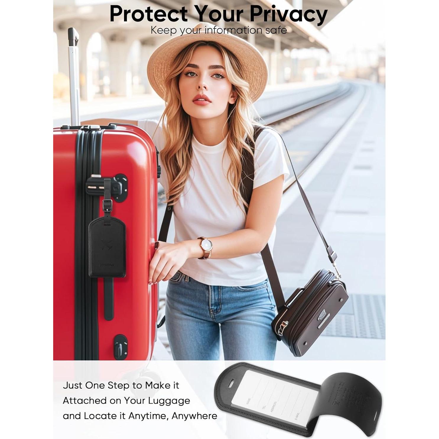 Etiquetas de Equipaje con Rastreador Bluetooth LifeChé Negro