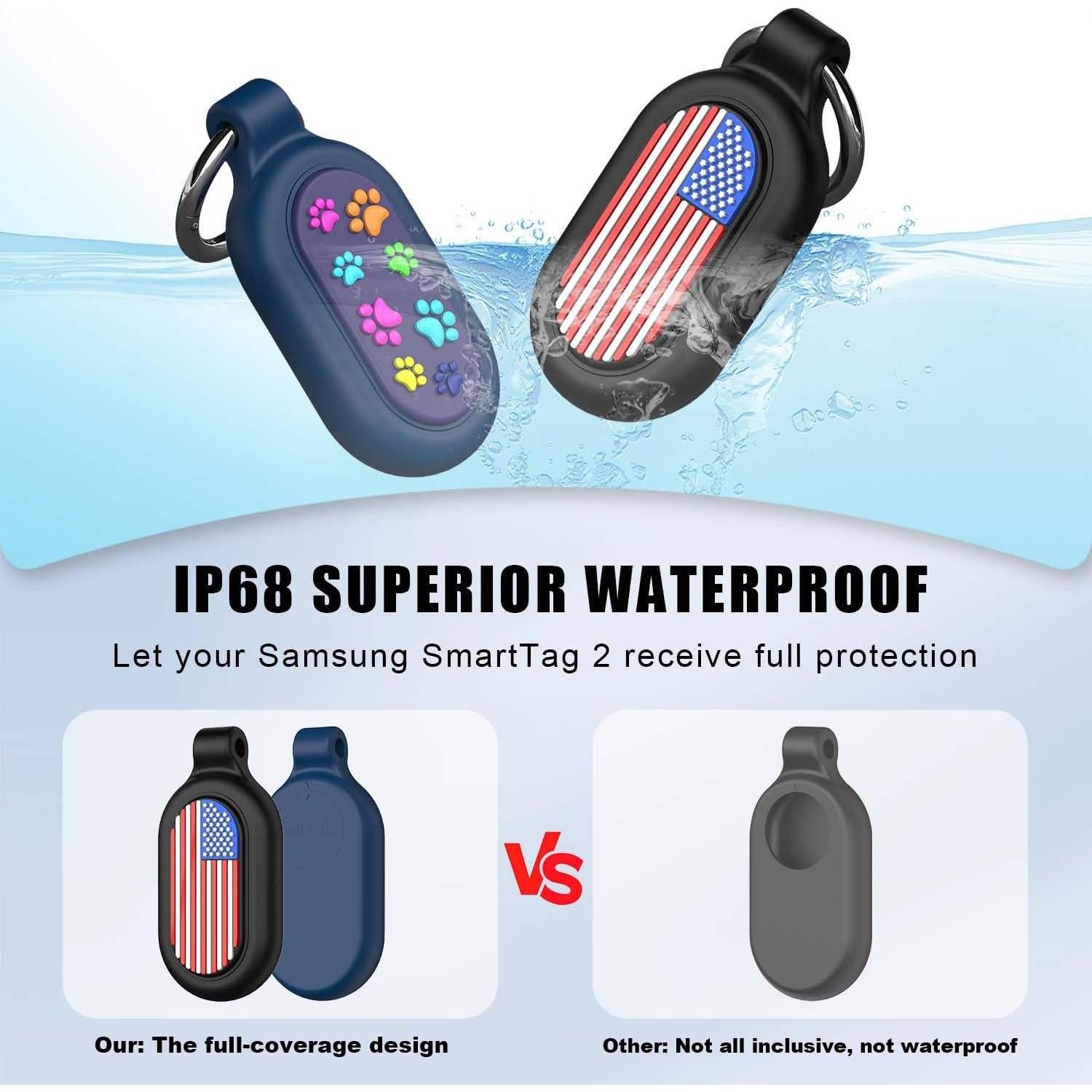 Funda Silicona Suave para Samsung Galaxy SmartTag2 - 2 Pack