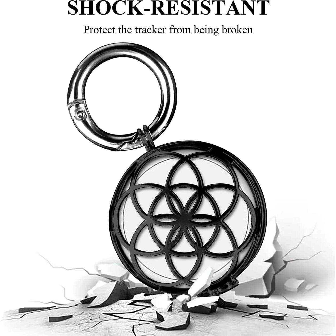 Funda de metal VIIVY para Apple AirTag - Diseño elegante negro