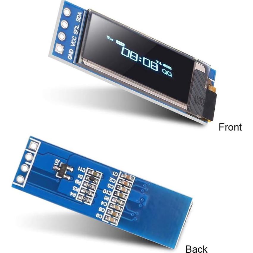 10 Módulos Pantalla OLED 0.91" Azul I2C 128x32 SSD1306