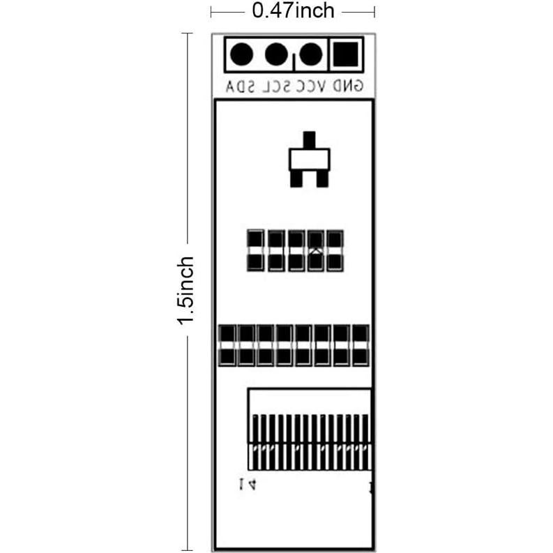 10 Módulos Pantalla OLED 0.91" Azul I2C 128x32 SSD1306