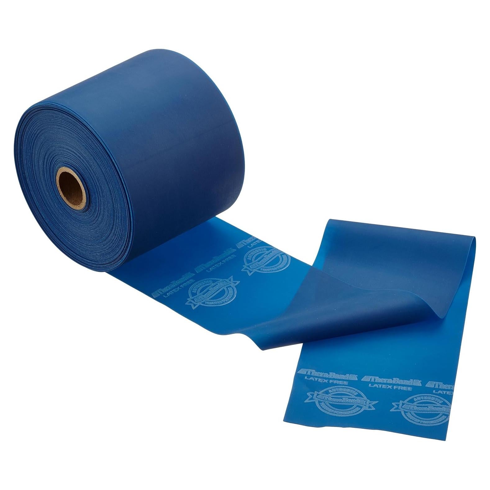 Banda de Resistencia TheraBand Sin Látex 22.9m Azul Extra Pesada