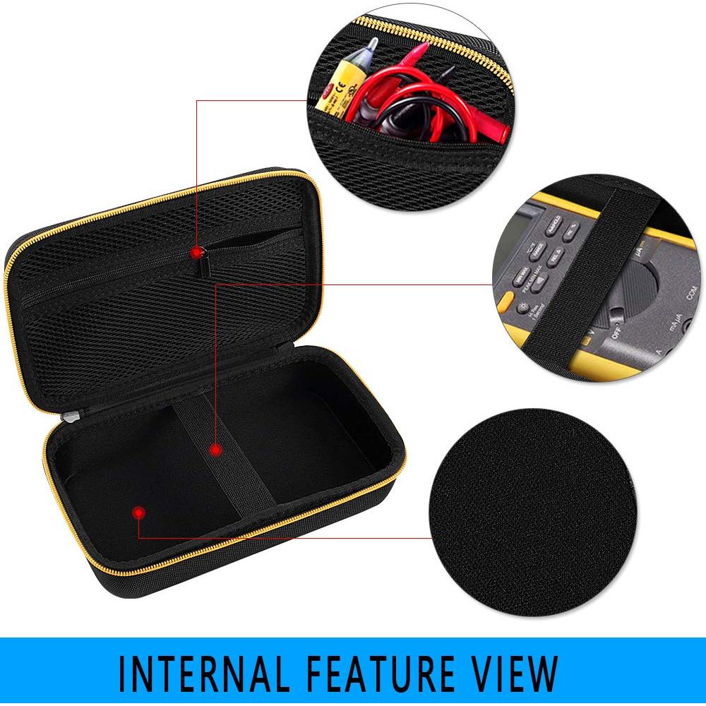 Estuche rígido COMECASE para multímetros Fluke 87-V/88V - Negro