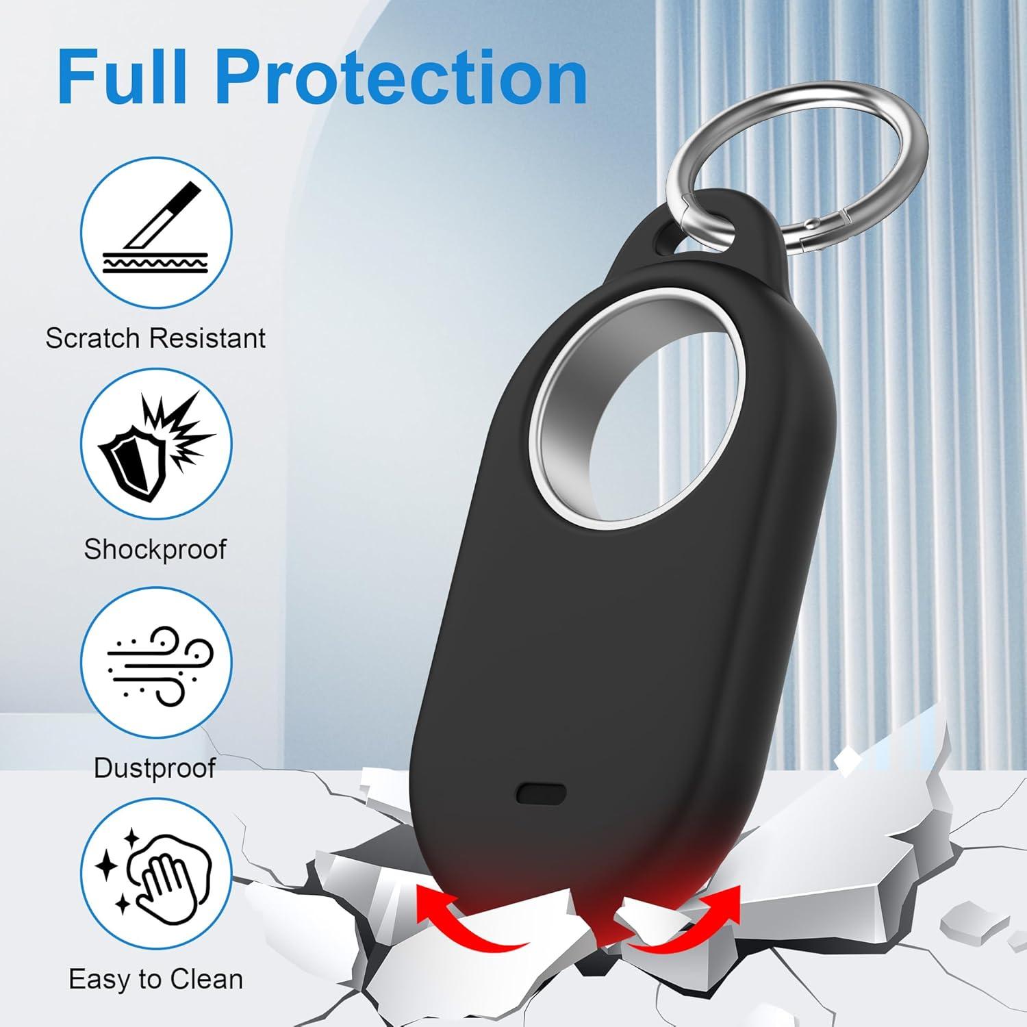 Paquete de 4 fundas de silicona Bougraite para Galaxy SmartTag2