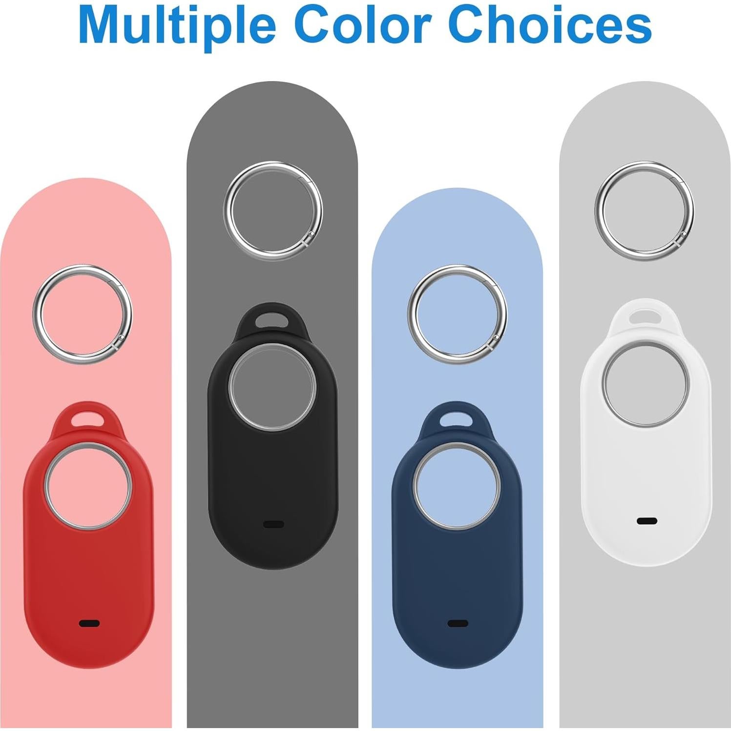 Paquete de 4 fundas de silicona Bougraite para Galaxy SmartTag2