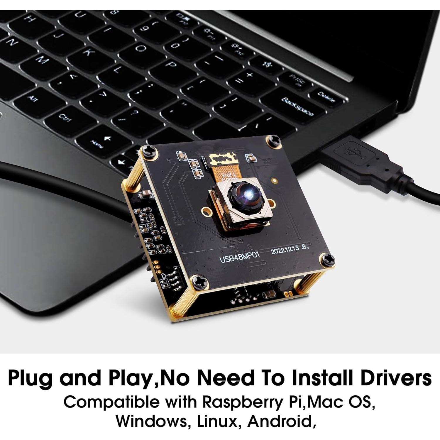 Cámara USB 48MP IFWATER Autofocus 8000x6000 Plug & Play