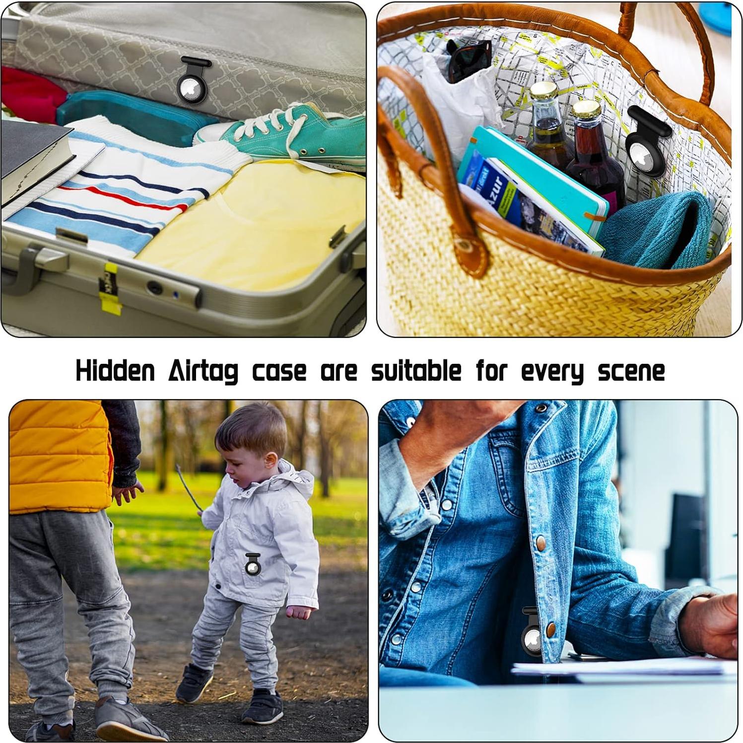 Soporte Oculto para AirTag de Apple - Funda Silicona Niños