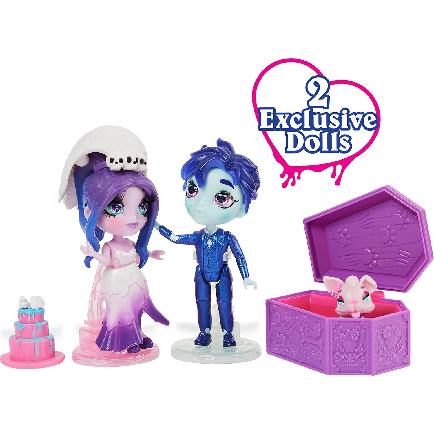 Conjunto Deluxe Zombadie para Amar - 2 Muñecas Zombie 8.9 cm