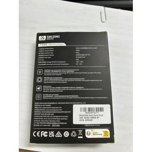 SSD M.2 128GB SAN ZANG MASTER S2000 NVMe PCIe Gen3x4