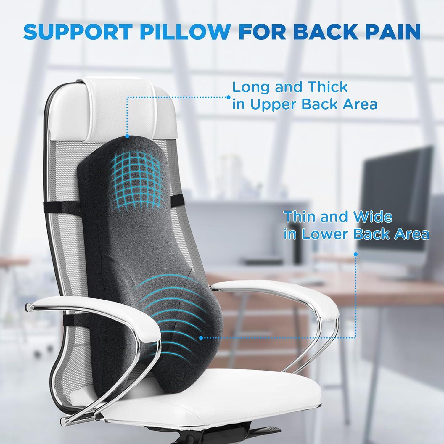 Teemour Almohada Lumbar Espuma de Memoria para Silla