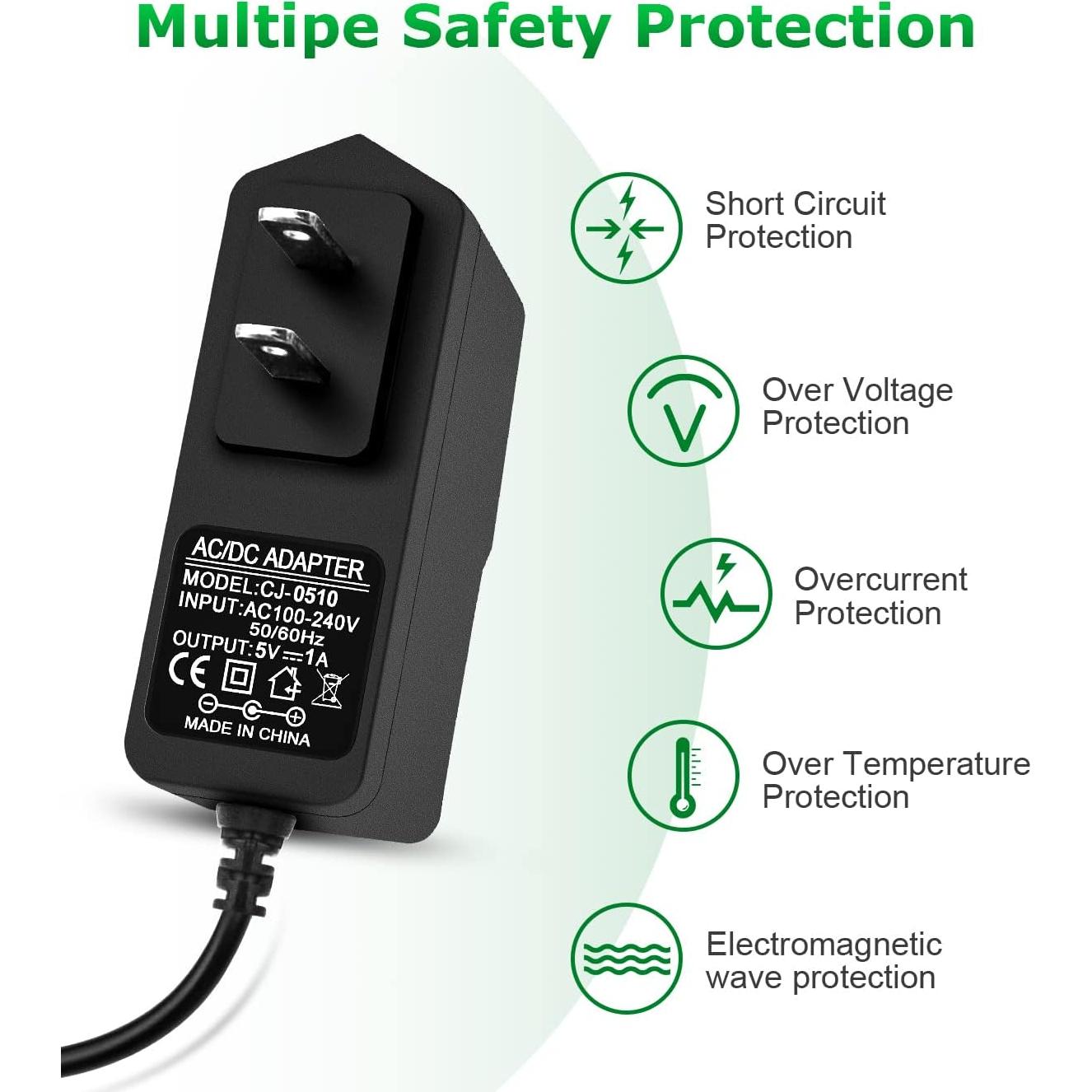 Adaptador de Alimentación AC/DC 5V 1A SHEN ZHEN - 5 Piezas