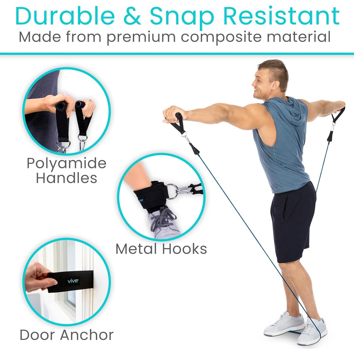 Bandas de Resistencia Vive 11 Pcs - Entrenamiento y Rehabilitación