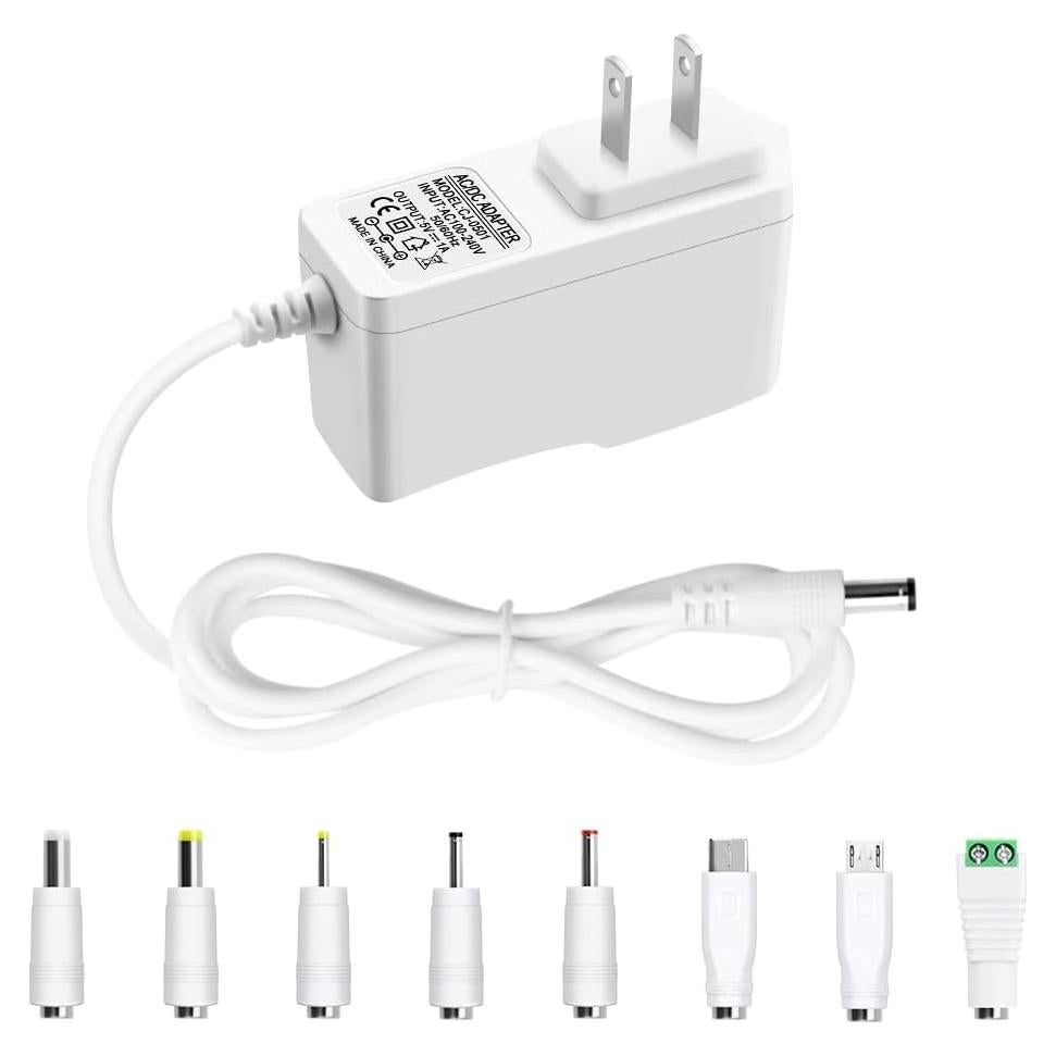 Adaptador de Alimentación 5V 1A Arkare con 8 Enchufes DC