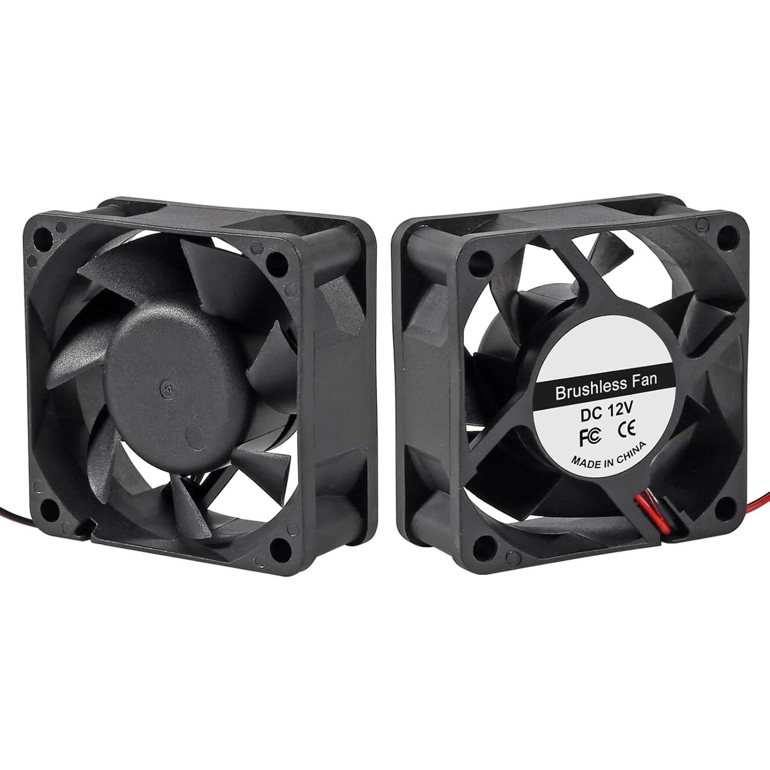 4 Ventiladores de Refrigeración UMLIFE 60x60x25mm 12V CC