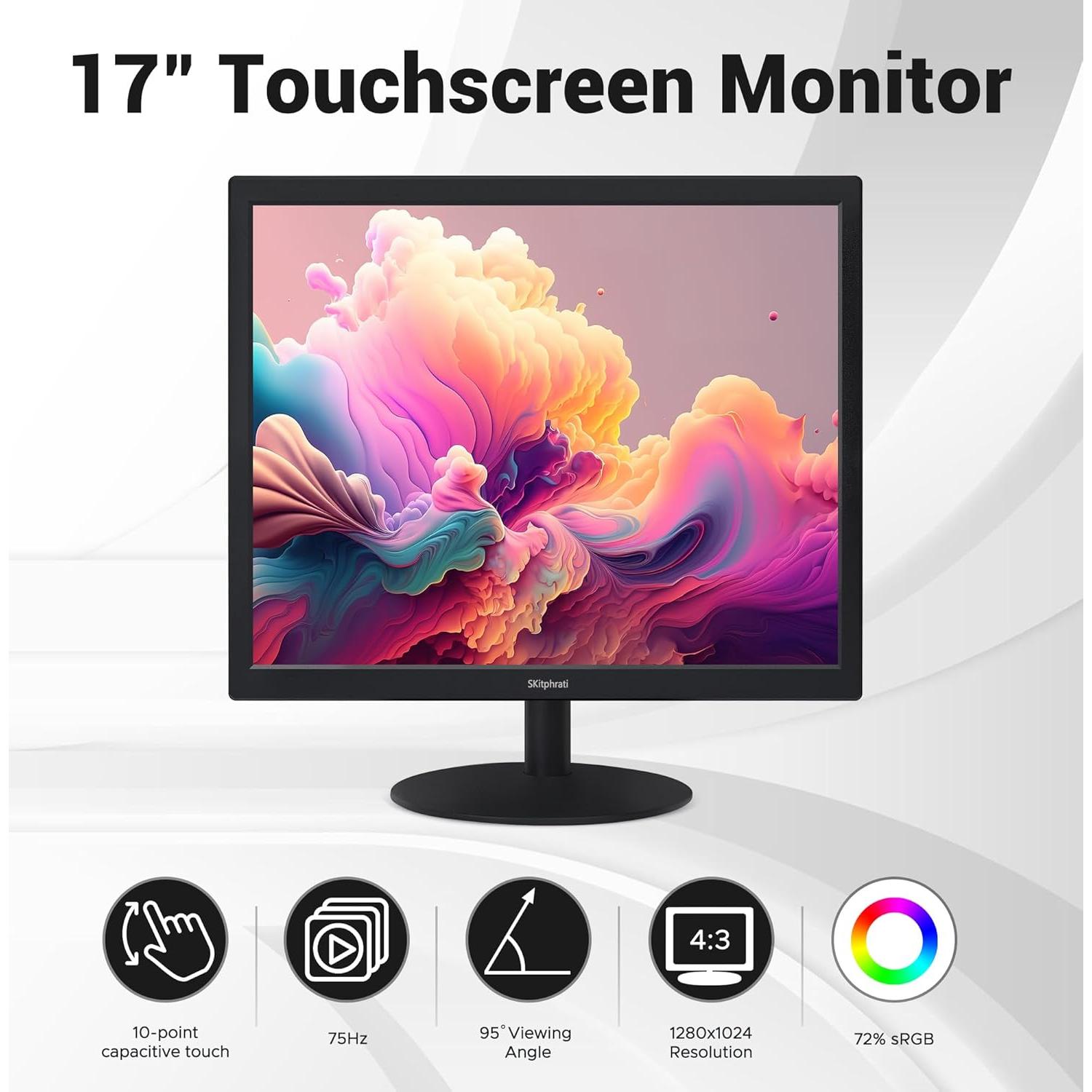 Monitor Táctil 17" SKitphrati 1280x1024 HDMI VGA VESA