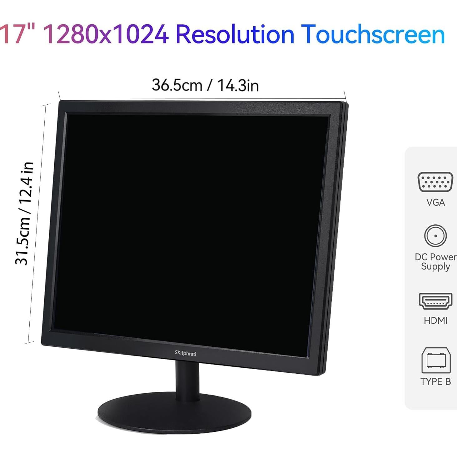 Monitor Táctil 17" SKitphrati 1280x1024 HDMI VGA VESA